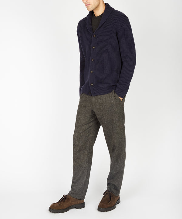 Irelands Eye Luxe Shawl Cardigan Midnight Blue