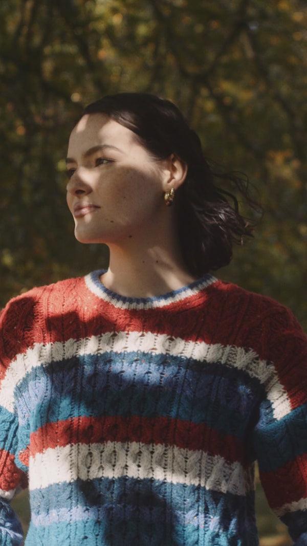Irelands Eye Maya Multi-Coloured Sweater Chilli