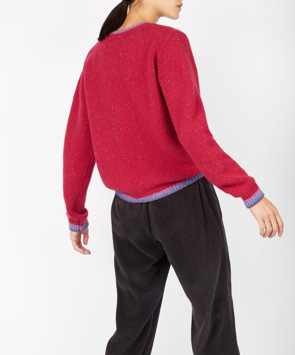 Irelands Eye Mespil V Neck Bramble Berry