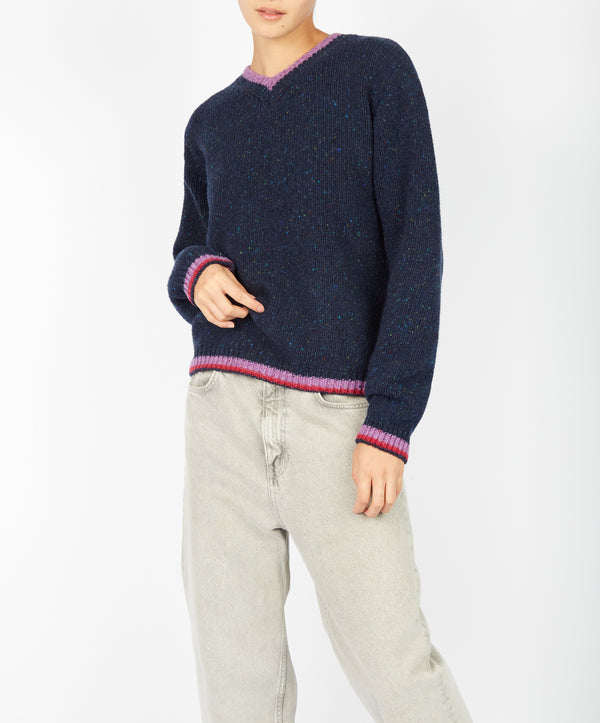 Irelands Eye Mespil V Neck Rich Navy