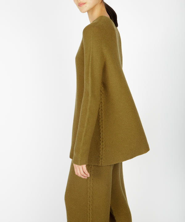 Irelands Eye Osprey Funnel Neck Khaki