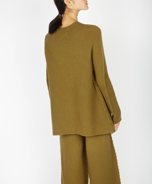 Irelands Eye Osprey Funnel Neck Khaki