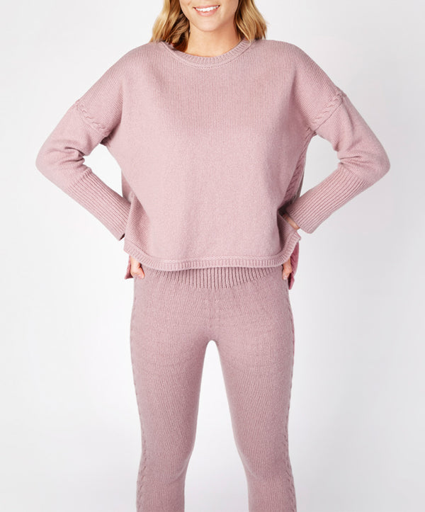 irelands eye Oversized Jersey Sweater Mauve