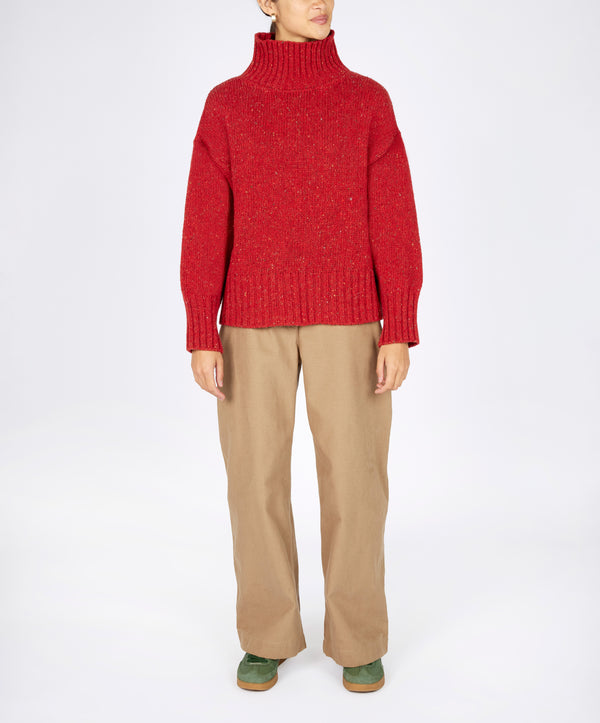 irelands eye Paige Polo Neck Chilli