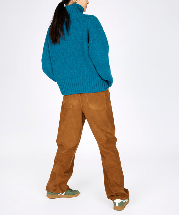 Irelands Eye Paige Polo Neck Teal Harbour