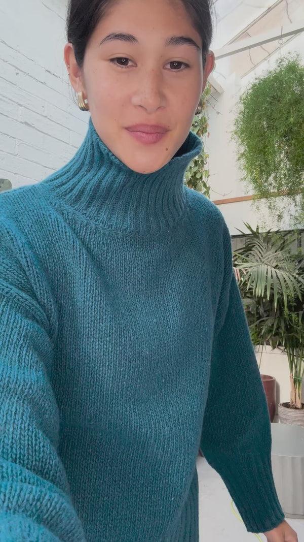 Irelands Eye Paige Polo Neck Teal Harbour