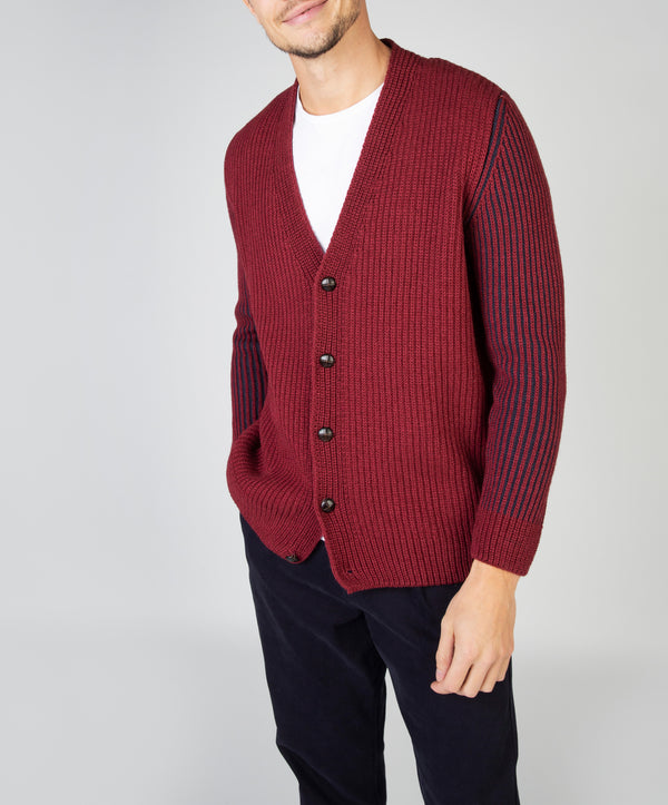 Irelands Eye Pinstripe Cardigan Sunrise