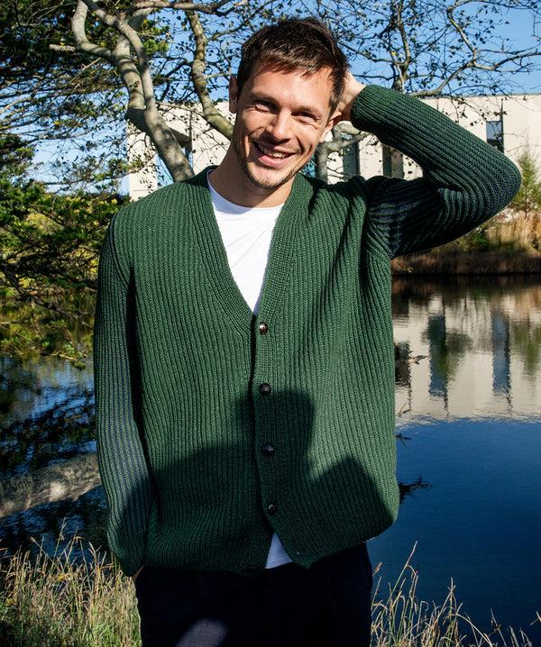 Irelands Eye Pinstripe Cardigan Tundra