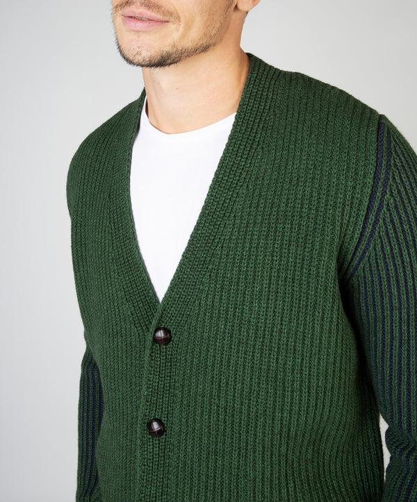 Irelands Eye Pinstripe Cardigan Tundra