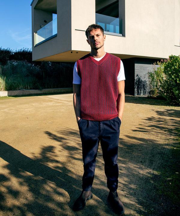 Irelands Eye Pinstripe Vest Sunrise