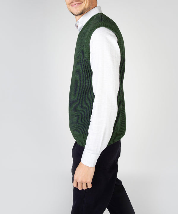 Irelands Eye Pinstripe Vest Tundra