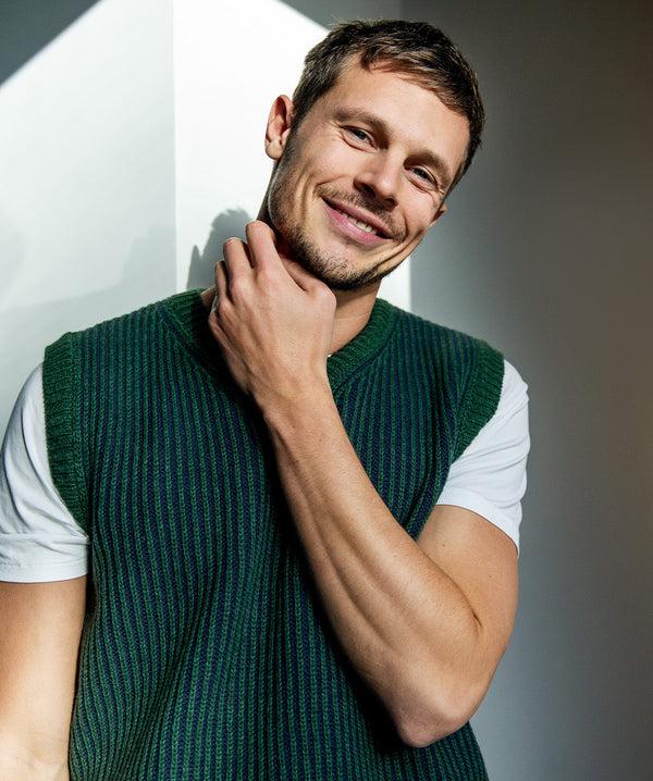 Irelands Eye Pinstripe Vest Tundra