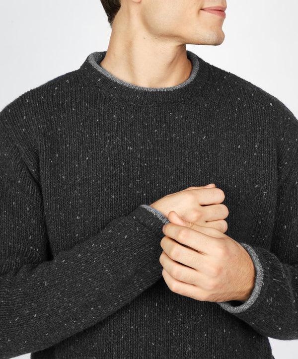 Irelands Eye Roundstone Sweater Charcoal