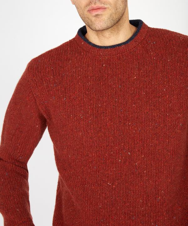 Irelands Eye Roundstone Sweater Copper Marl
