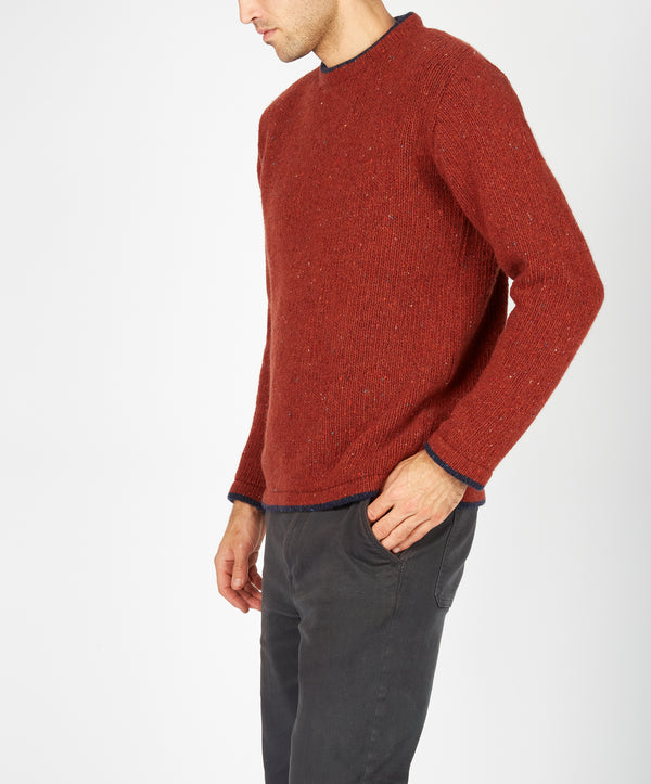 irelands eye Roundstone Sweater Copper Marl