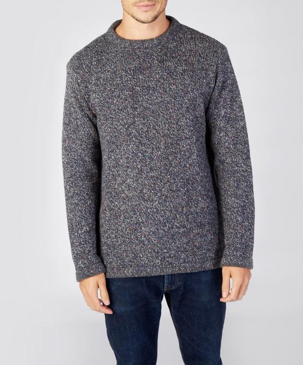 irelands eye Roundstone Sweater Navy Marl