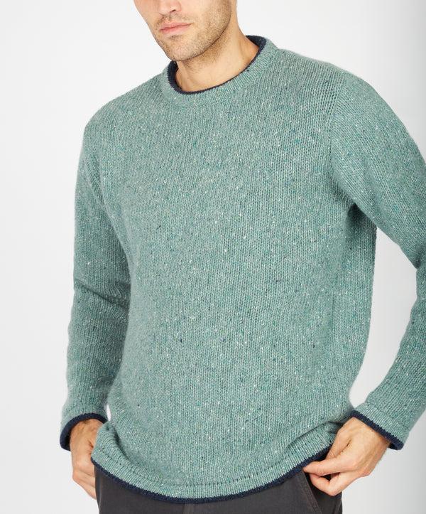 Irelands Eye Roundstone Sweater Ocean Mist