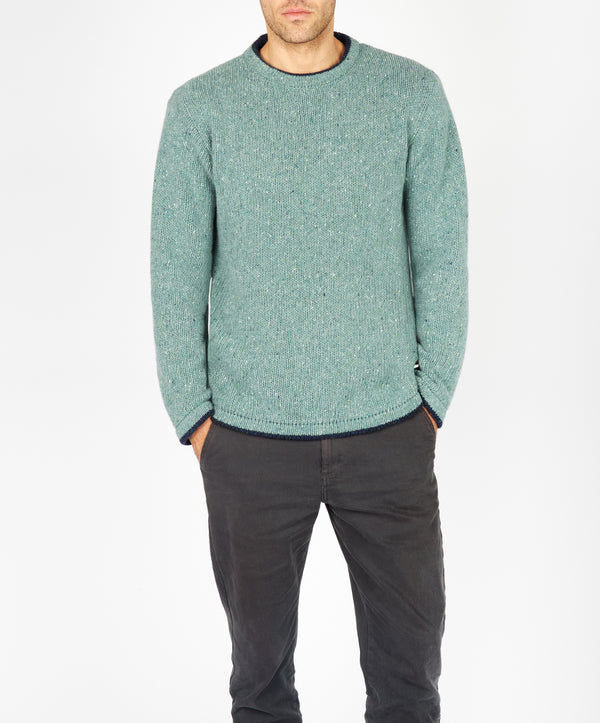 irelands eye Roundstone Sweater Ocean Mist