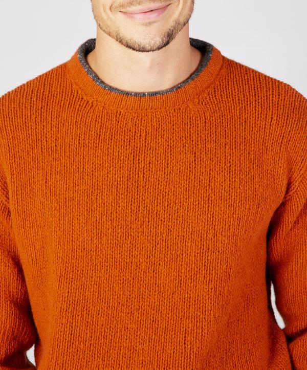 Irelands Eye Roundstone Sweater Terracotta