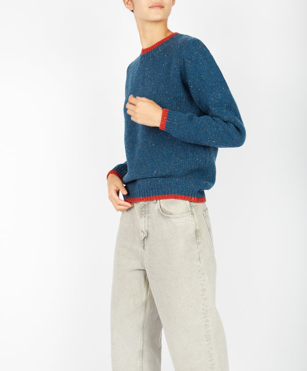 Irelands Eye Slaney Crew Neck Sweater Ink Marl