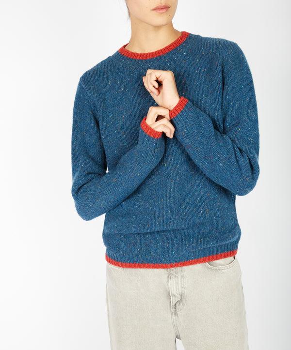 Irelands Eye Slaney Crew Neck Sweater Ink Marl