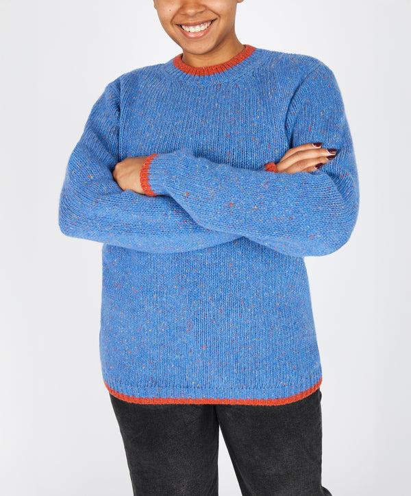Irelands Eye Slaney Crew Neck Sweater Marina