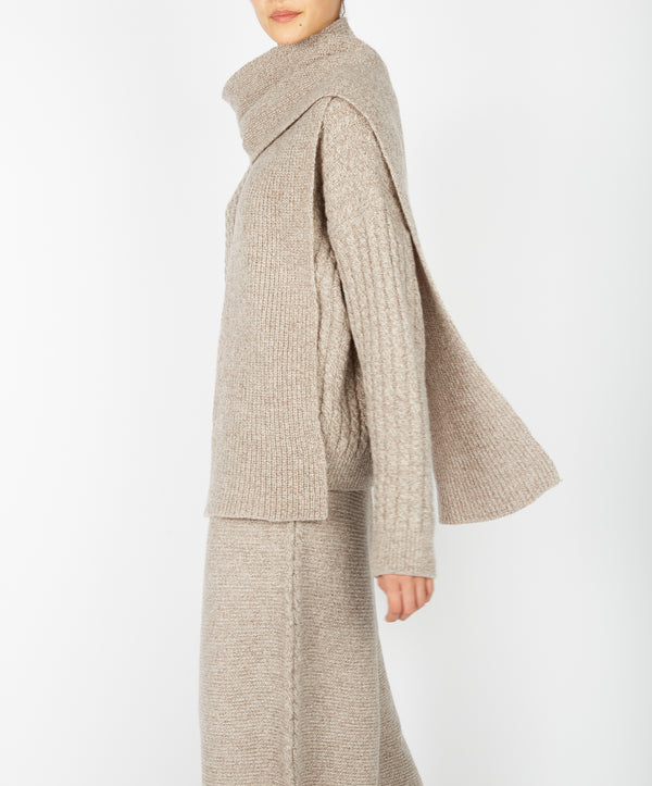 Irelands Eye Sparrow Scarf Eggshell