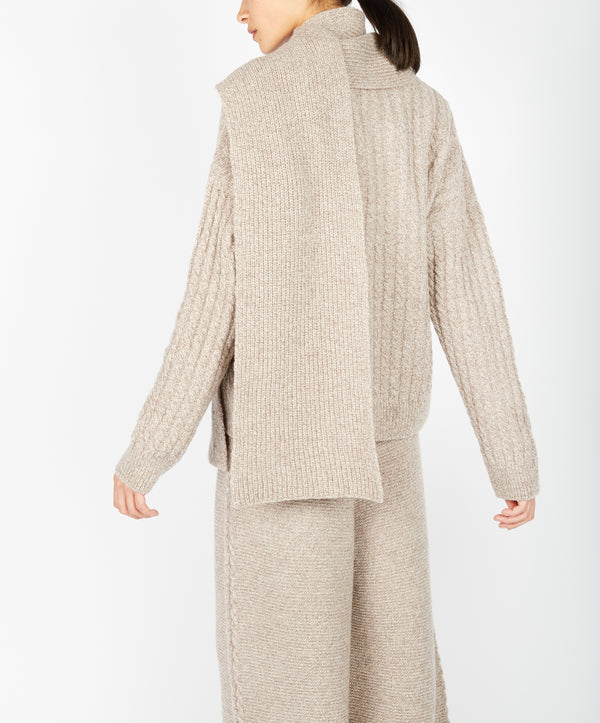 Irelands Eye Sparrow Scarf Eggshell