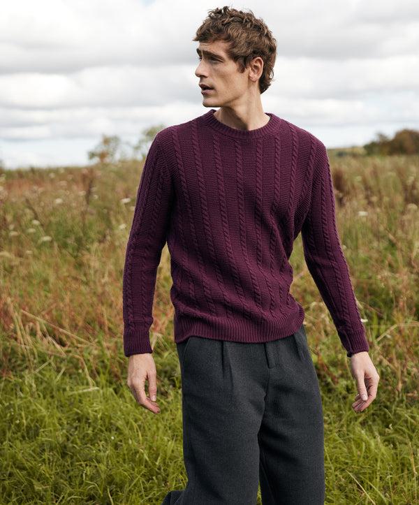 Irelands Eye Sudbury Crew Neck Sweater Currant