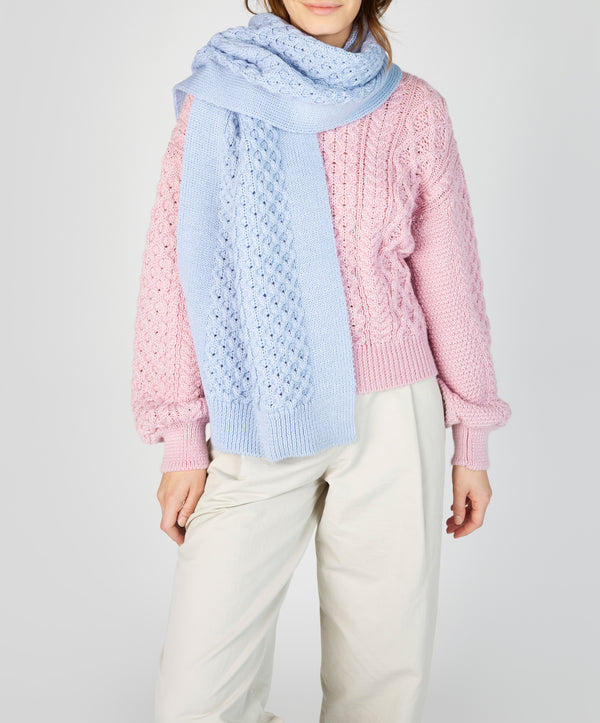 irelands eye Sundew Oversized Scarf Ice Blue