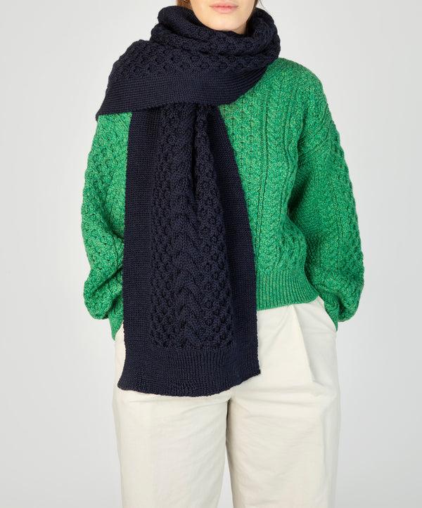 irelands eye Sundew Oversized Scarf Navy