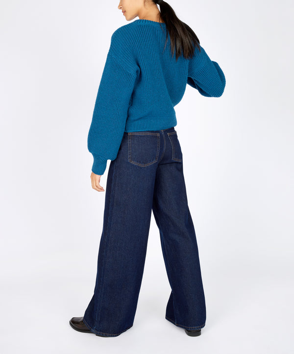 Irelands Eye The 'Nuada' Crew Neck Sapphire Marl