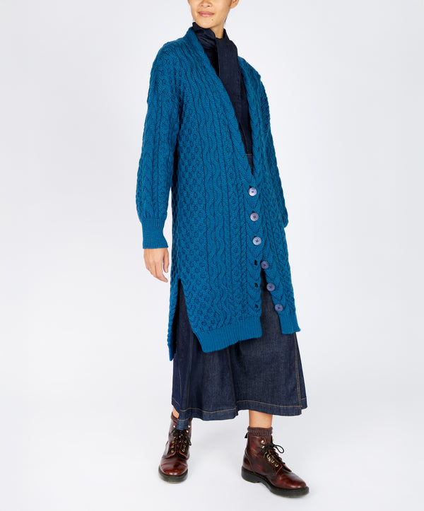 Irelands Eye The 'Talulla' Cardigan Sapphire Marl