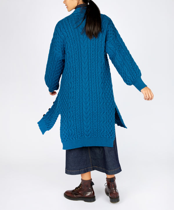 Irelands Eye The 'Talulla' Cardigan Sapphire Marl