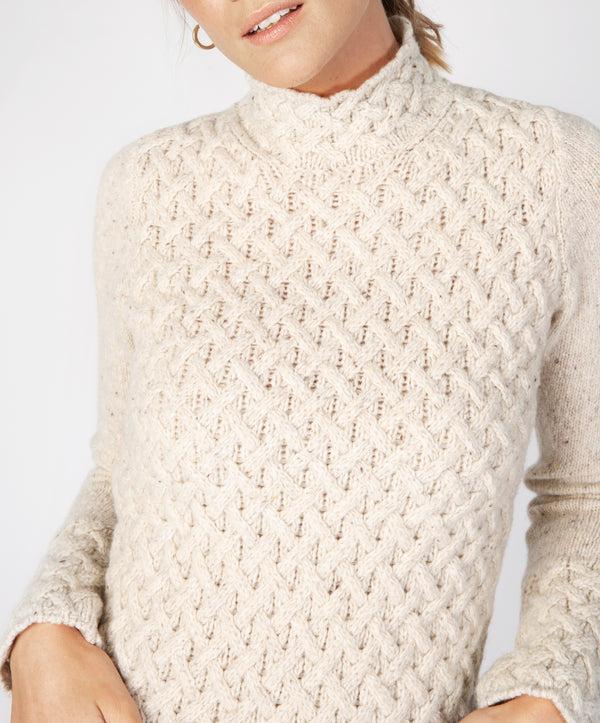 Irelands Eye Trellis Sweater Chalkstone