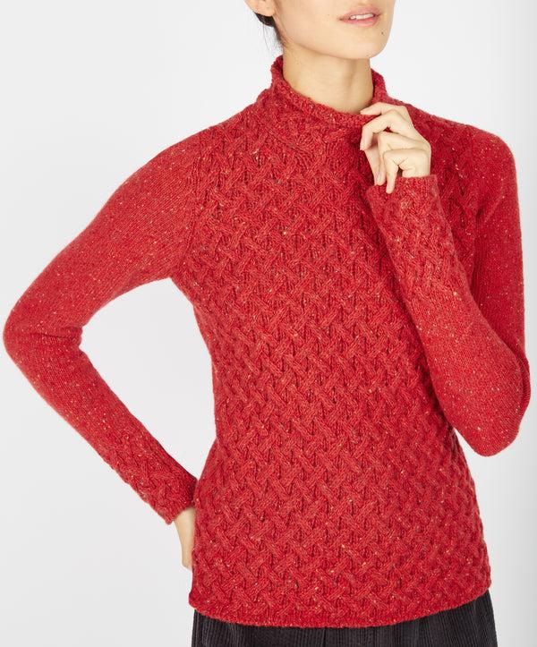 irelands eye Trellis Sweater Chilli