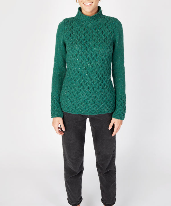 irelands eye Trellis Sweater Green Garden