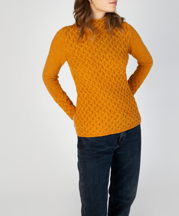 irelands eye Trellis Sweater Mustard