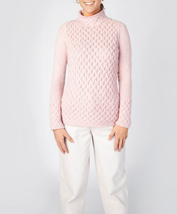 irelands eye Trellis Sweater Pink Mist