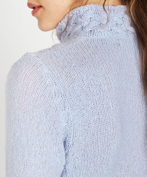 Irelands Eye Trellis Sweater Powder Blue