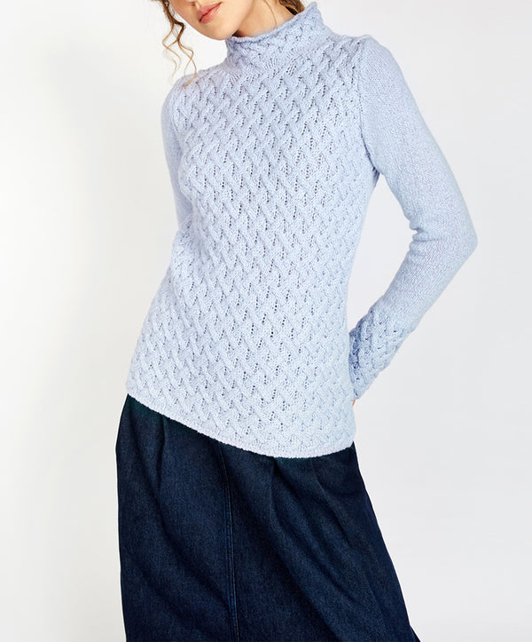 irelands eye Trellis Sweater Powder Blue