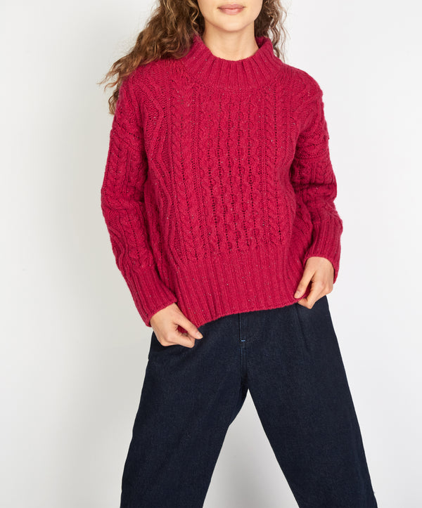 Irelands Eye Liberty Diamond Crew Neck Bramble Berry