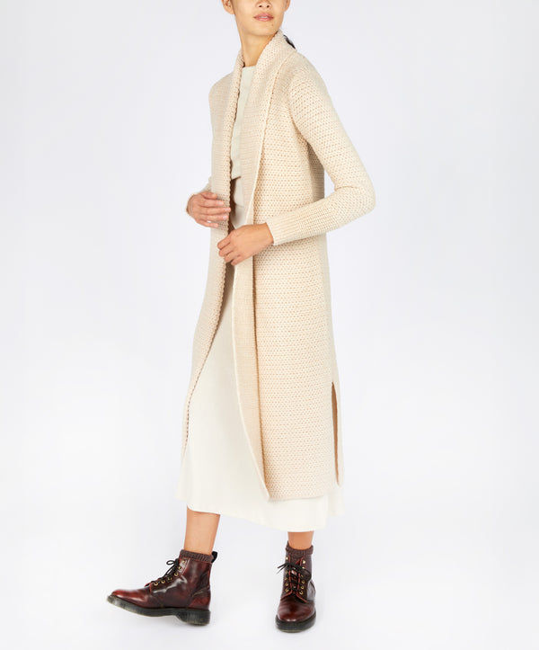 Irelands Eye 'Rathnew' Textured Coatigan Oatmeal Marl