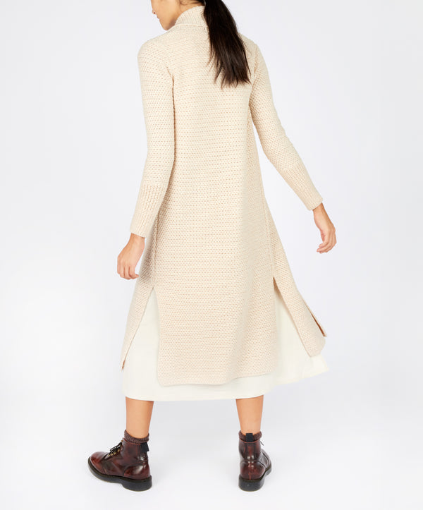 Irelands Eye 'Rathnew' Textured Coatigan Oatmeal Marl