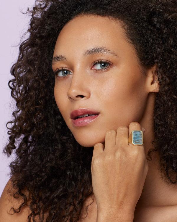 Irene Neuwirth Classic Bezel Cigar Band Ring 18k Yellow Gold