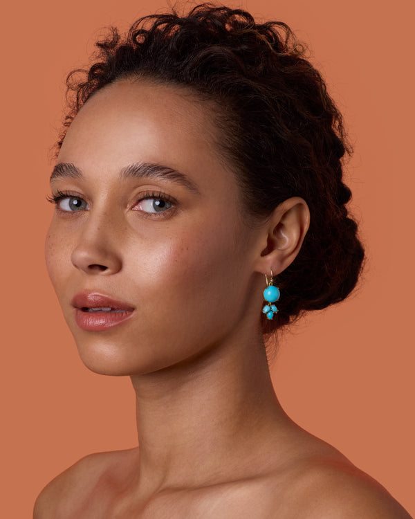 Irene Neuwirth Classic Dew Drop Earrings 18k Rose Gold