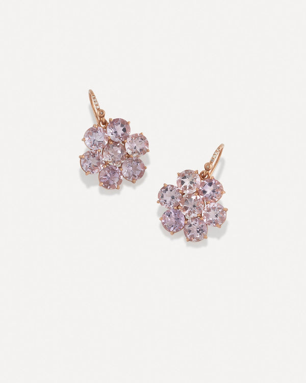 irene neuwirth Classic Floret Earrings 18k Rose Gold