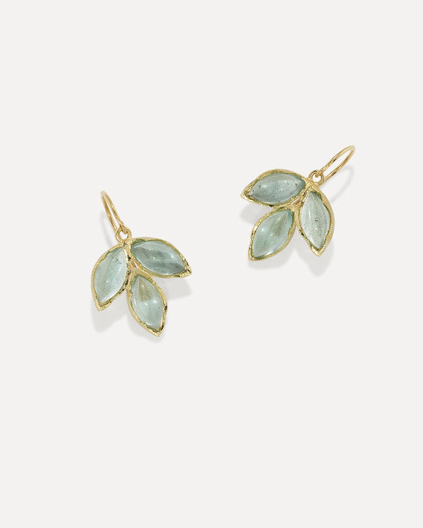 Irene Neuwirth Classic Trio Dew Drop Earrings 18k Yellow Gold