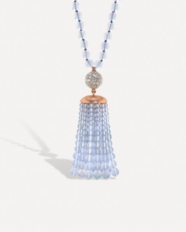 Irene Neuwirth Diamond Gumball Tassel Long Necklace 18k Gold