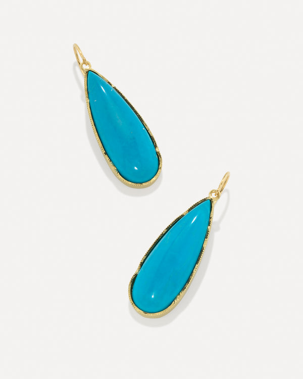 irene neuwirth Extra Large Classic Tear Drop Earrings 18k Yellow Gold